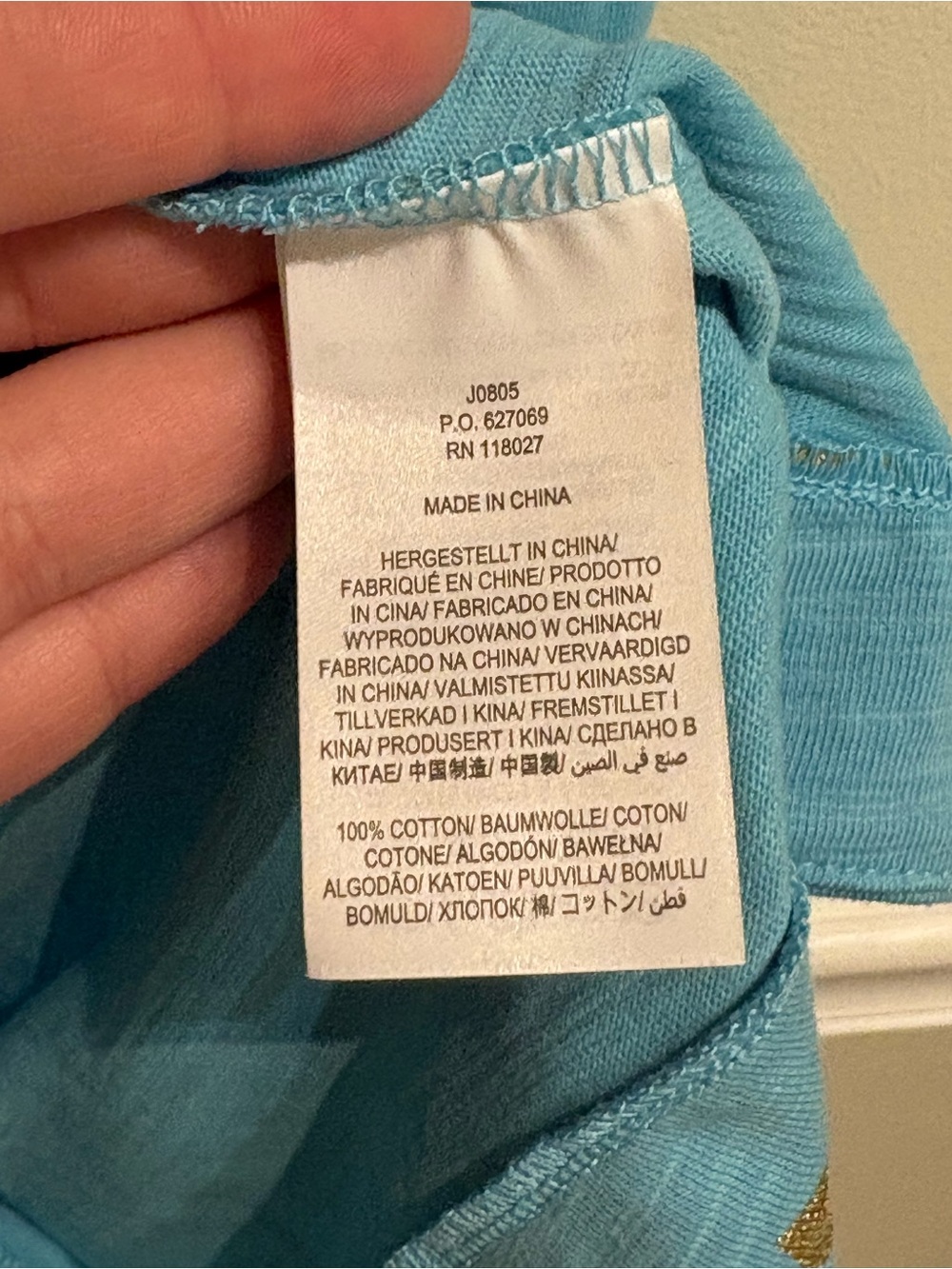 Boden NWT Darcy Aqua Blue Lemon Print Jersey Tee Shirt Dress Size 8 - Picture 8 of 8